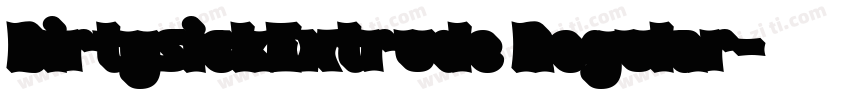 DirtysickExtrude Regular字体转换